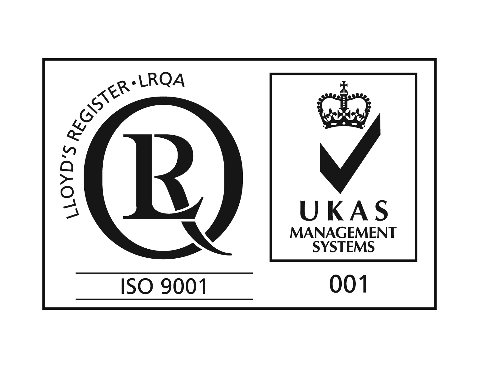 Logo ISO 9001 with UKAS
